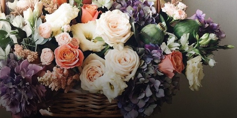 Paniers de fleurs