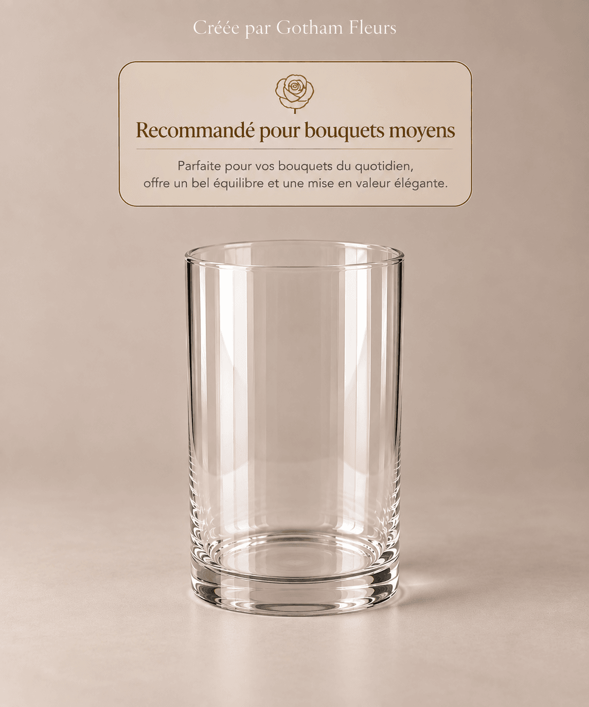 Vase en Verre pour Bouquets Moyens