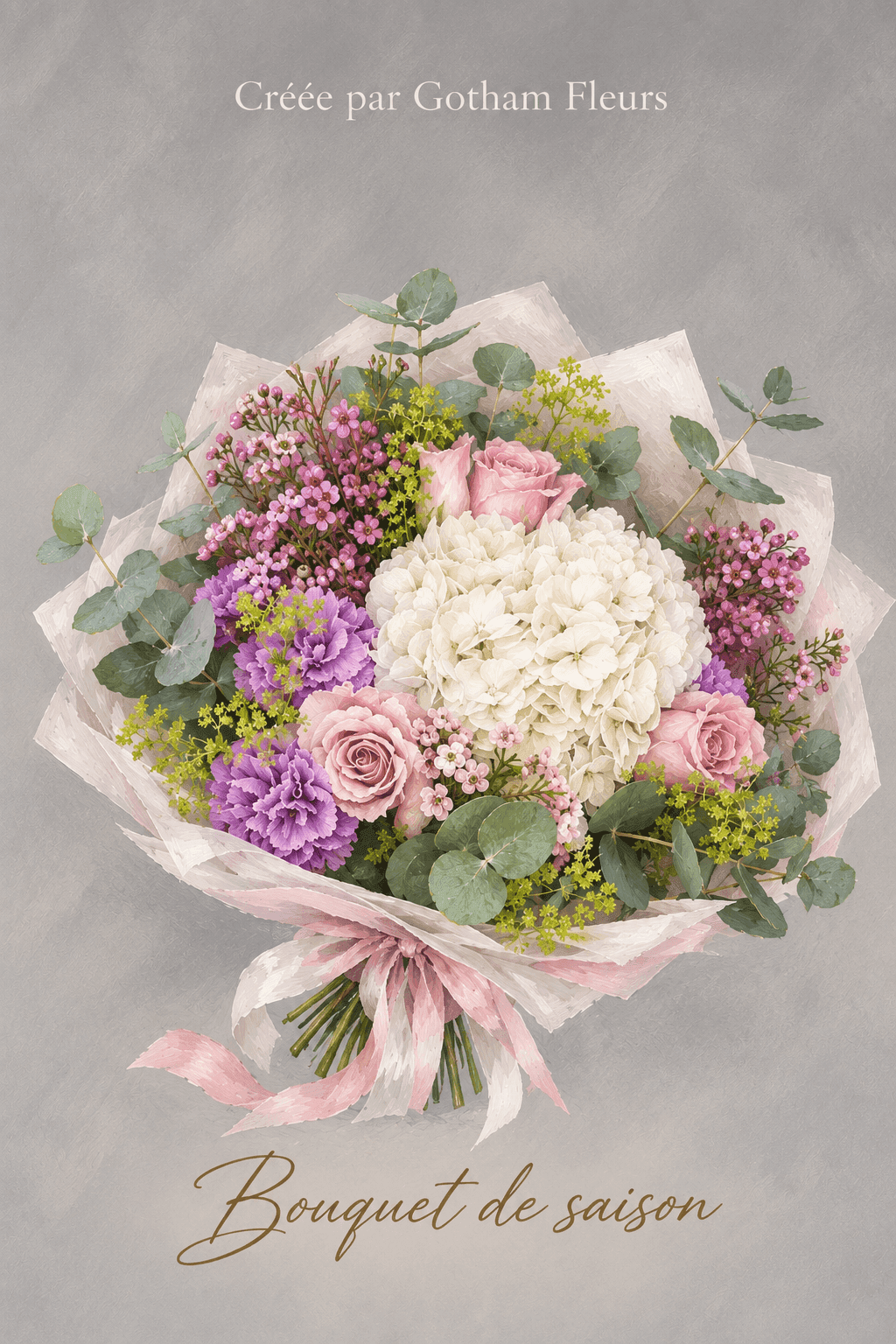 Bouquet de saison 50 pastel