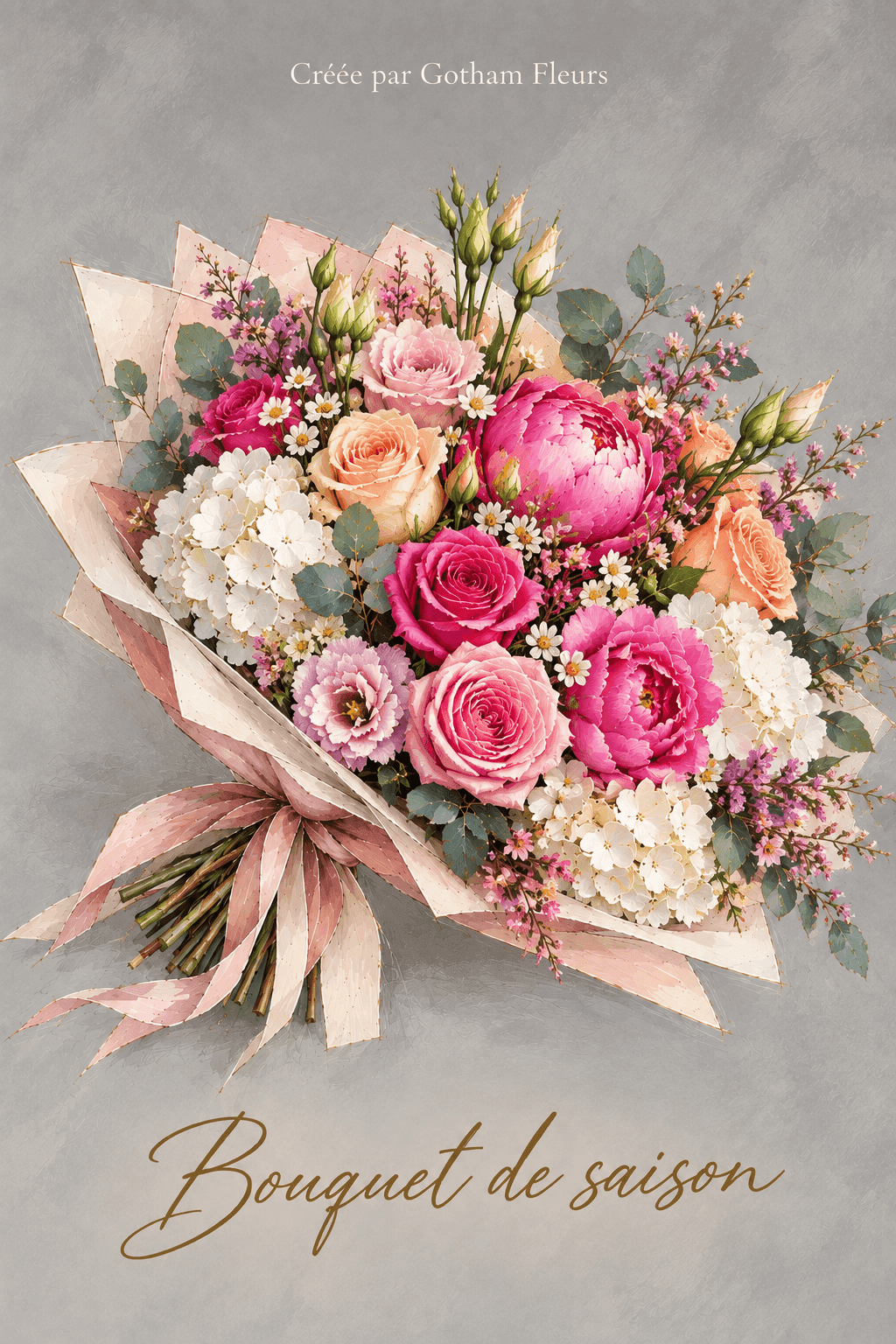 Bouquet de saison 100 coloré