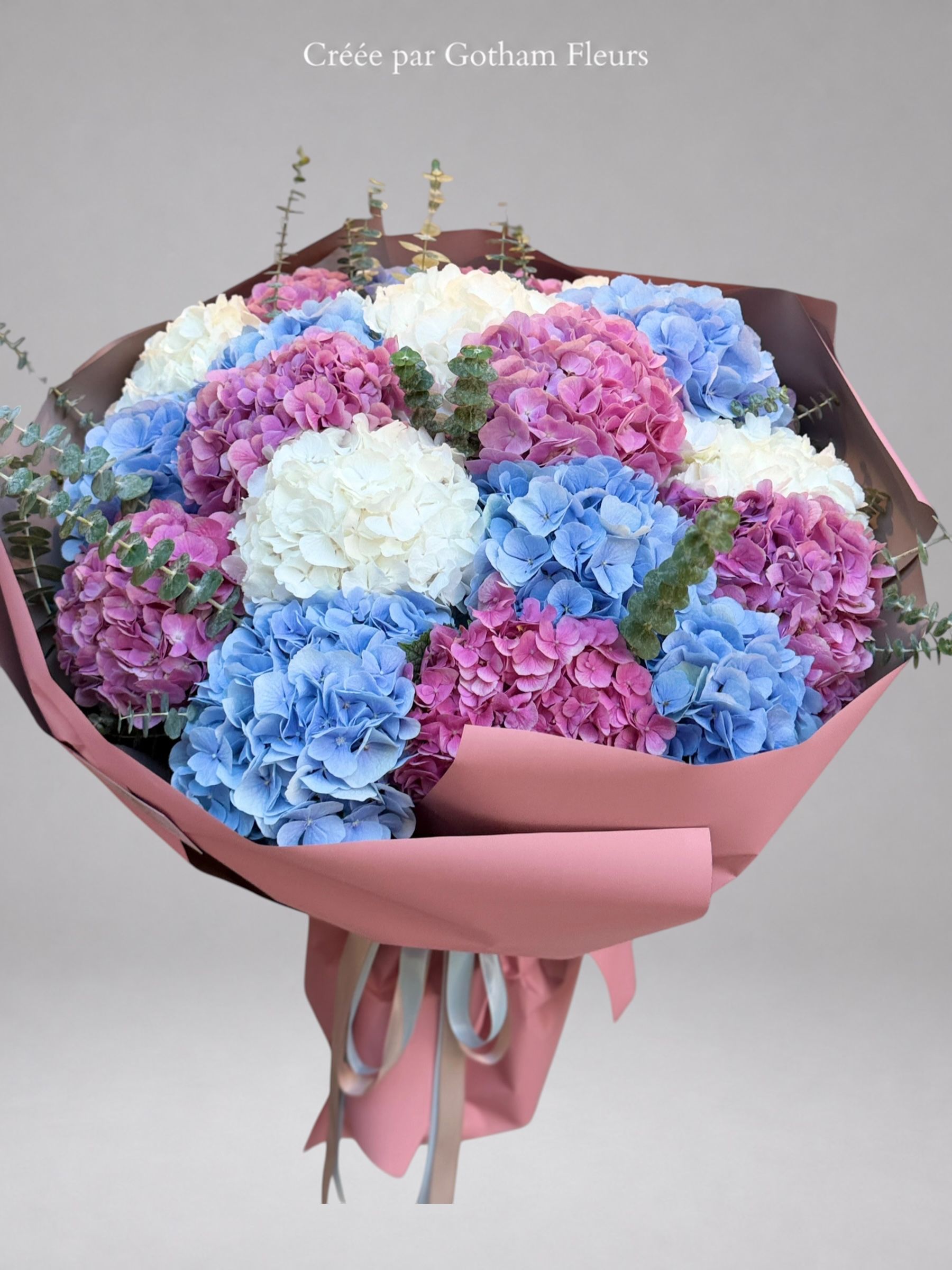 Jardin d’Été – Bouquet de 20 Hortensias Hollandais