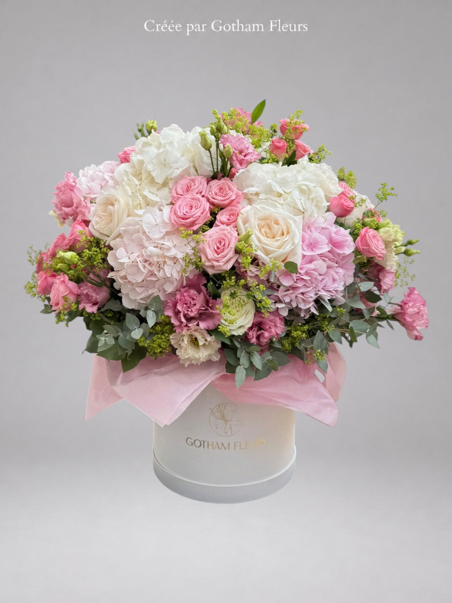 Éclat de Coton – Composition Florale en Boîte